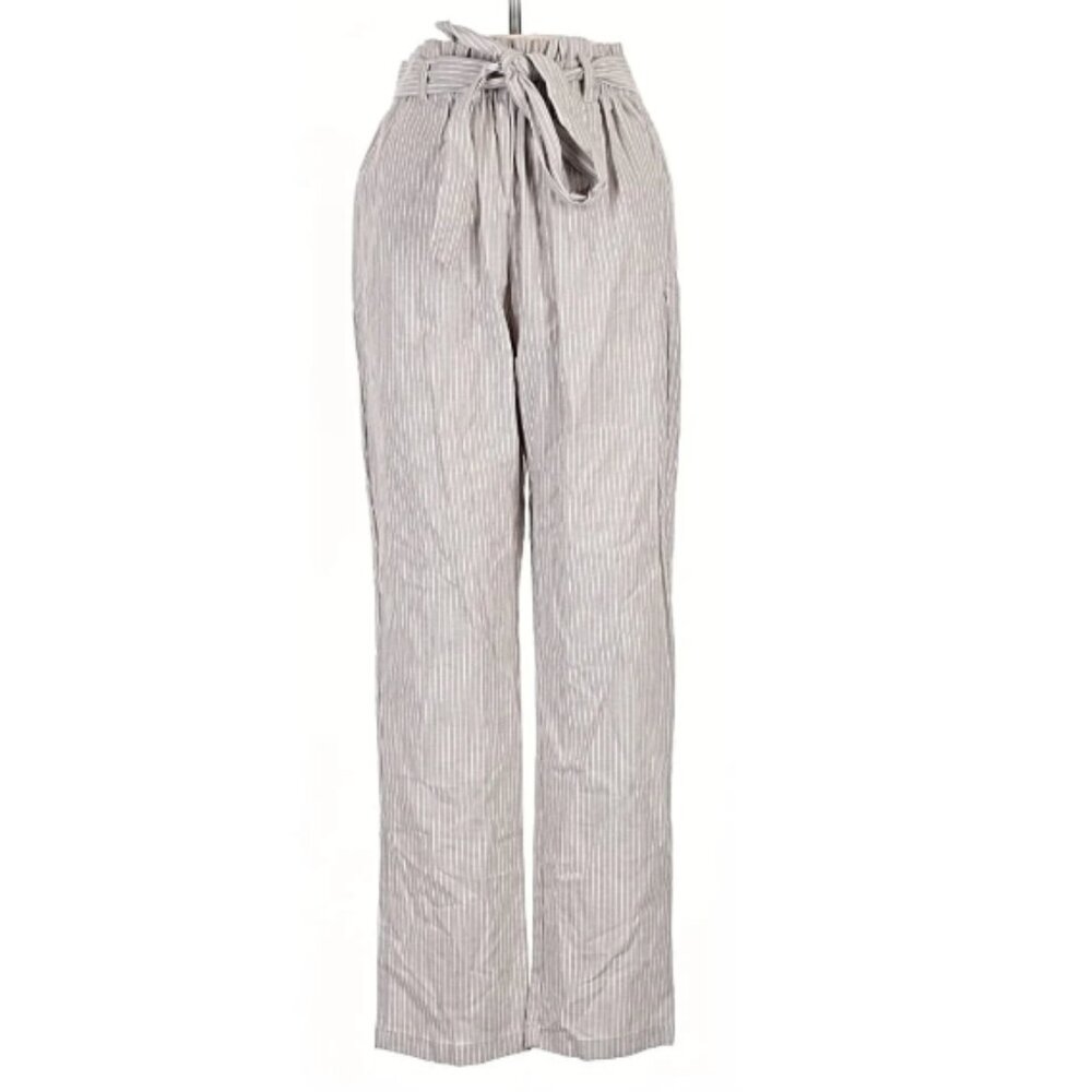 Striped Taupe Lounge Pants size large